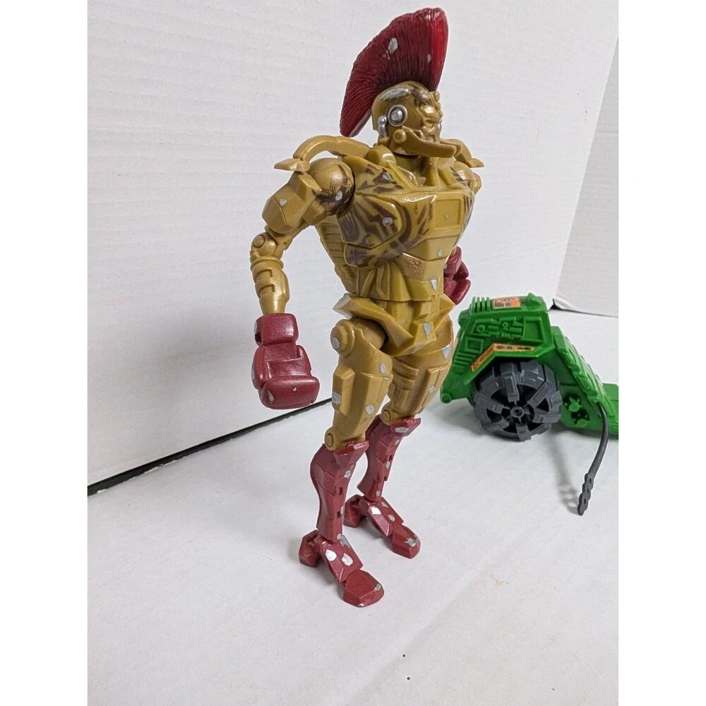 Real Steel MIDAS Gold Blooded 2011 Jakks Pacific Figure & He.Man Moto